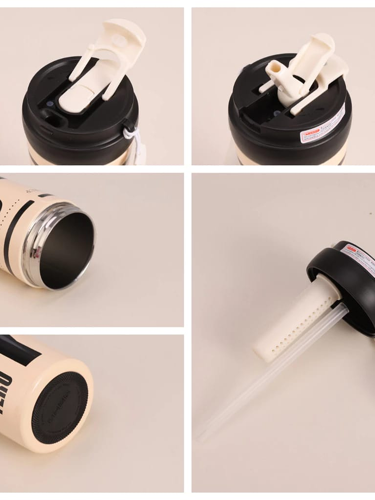 Vaso Termico Con Filtro y Doble Boquilla 400ml 9