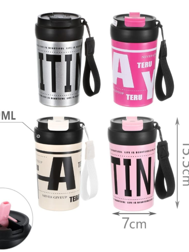 Vaso Termico Con Filtro y Doble Boquilla 400ml 4