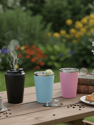 Vaso Termico Antiderrames Colores Mate 420ml