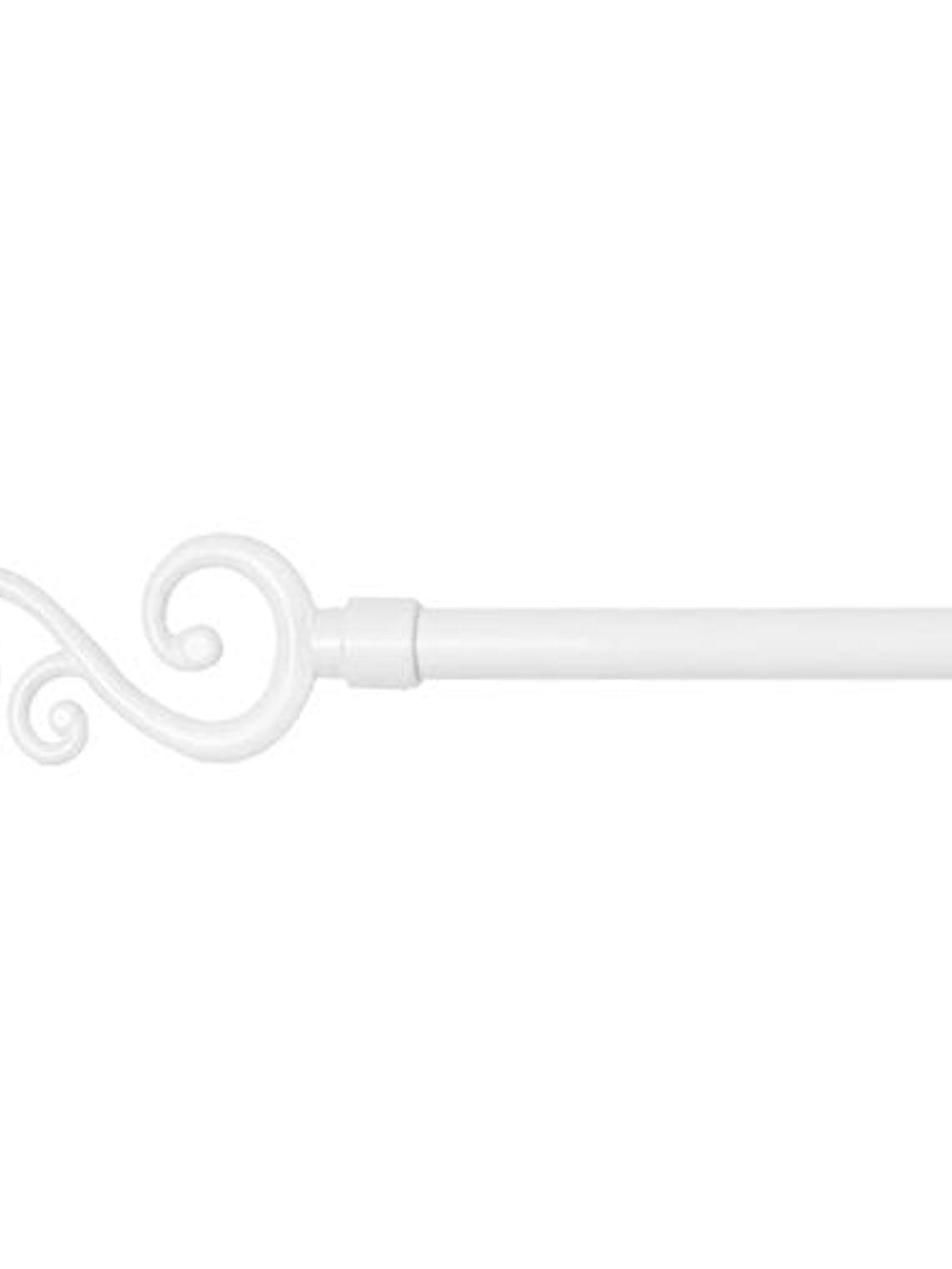 Barra De Cortina Blanca de Rama Extensible 70-120 Cm 1