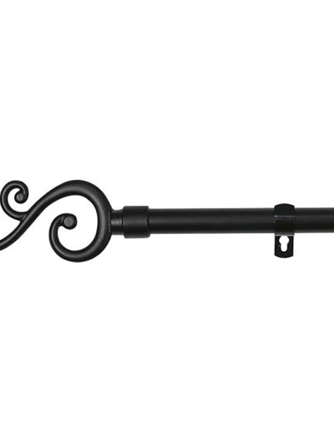 Barra De Cortina Negra de Rama Extensible 70-120 Cm 1