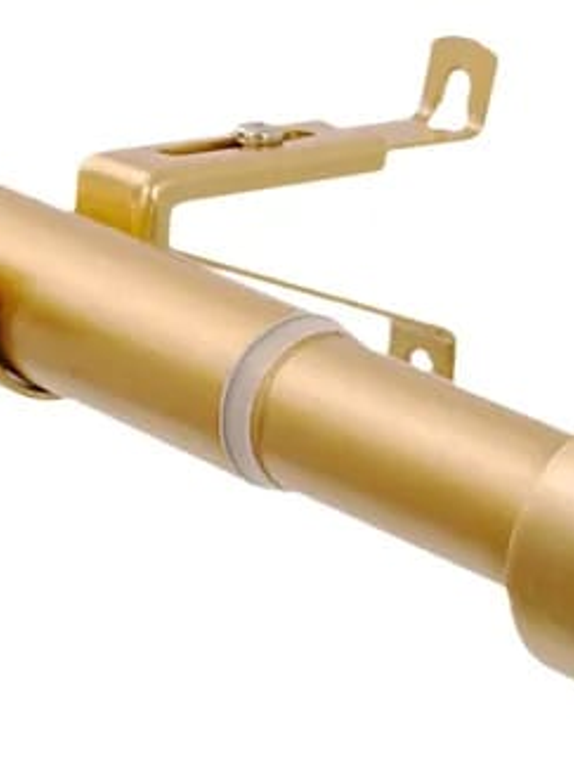 Barra De Cortina, Extensible Dorada 80-200, Con 3 Soportes. 2