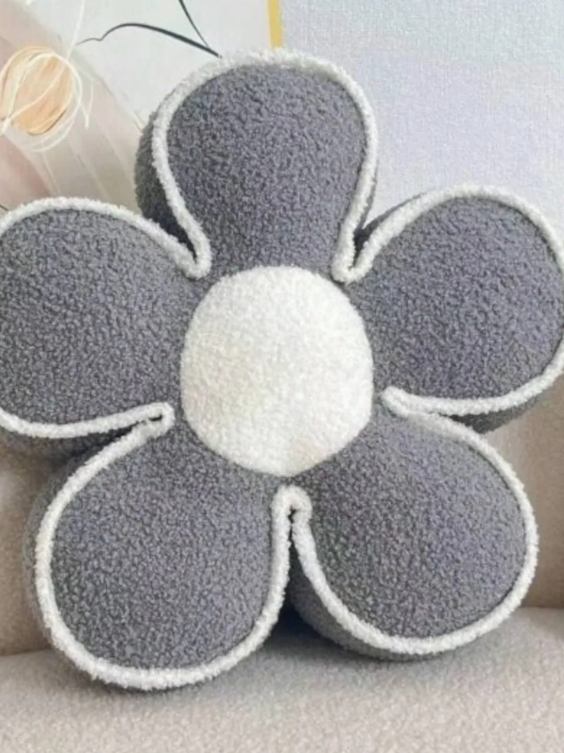 Cojin De Flor, Colores gris 1