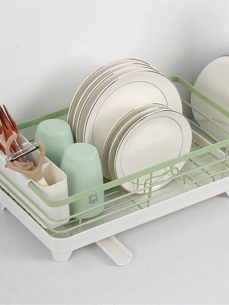 Escurridor De Loza Resistente En Hierro Forjado 39x23x13.8cm 2