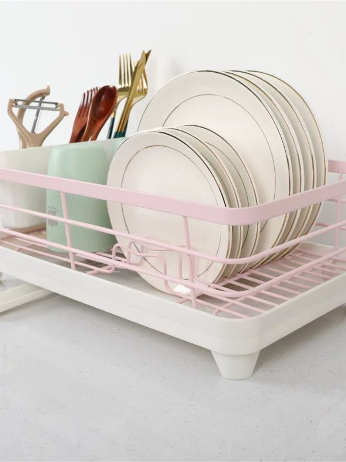 Escurridor De Loza Resistente En Hierro Forjado 39x23x13.8cm 3