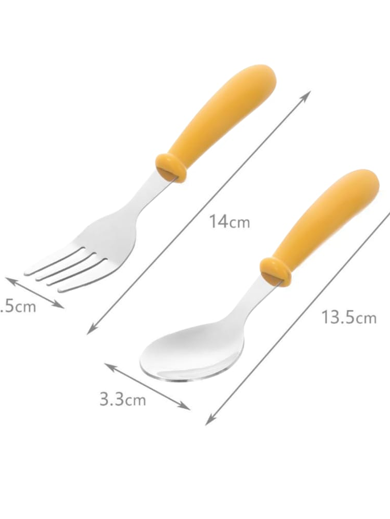 Juego de 2 Cubiertos En Acero Infantil Con Estuche Variados 3