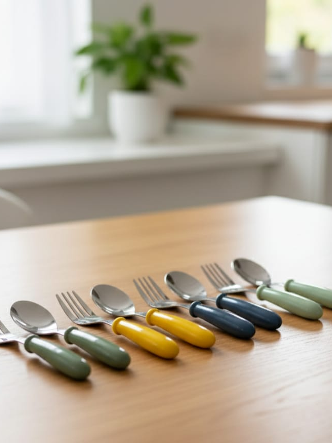 Juego de 2 Cubiertos En Acero Infantil Con Estuche Variados 4