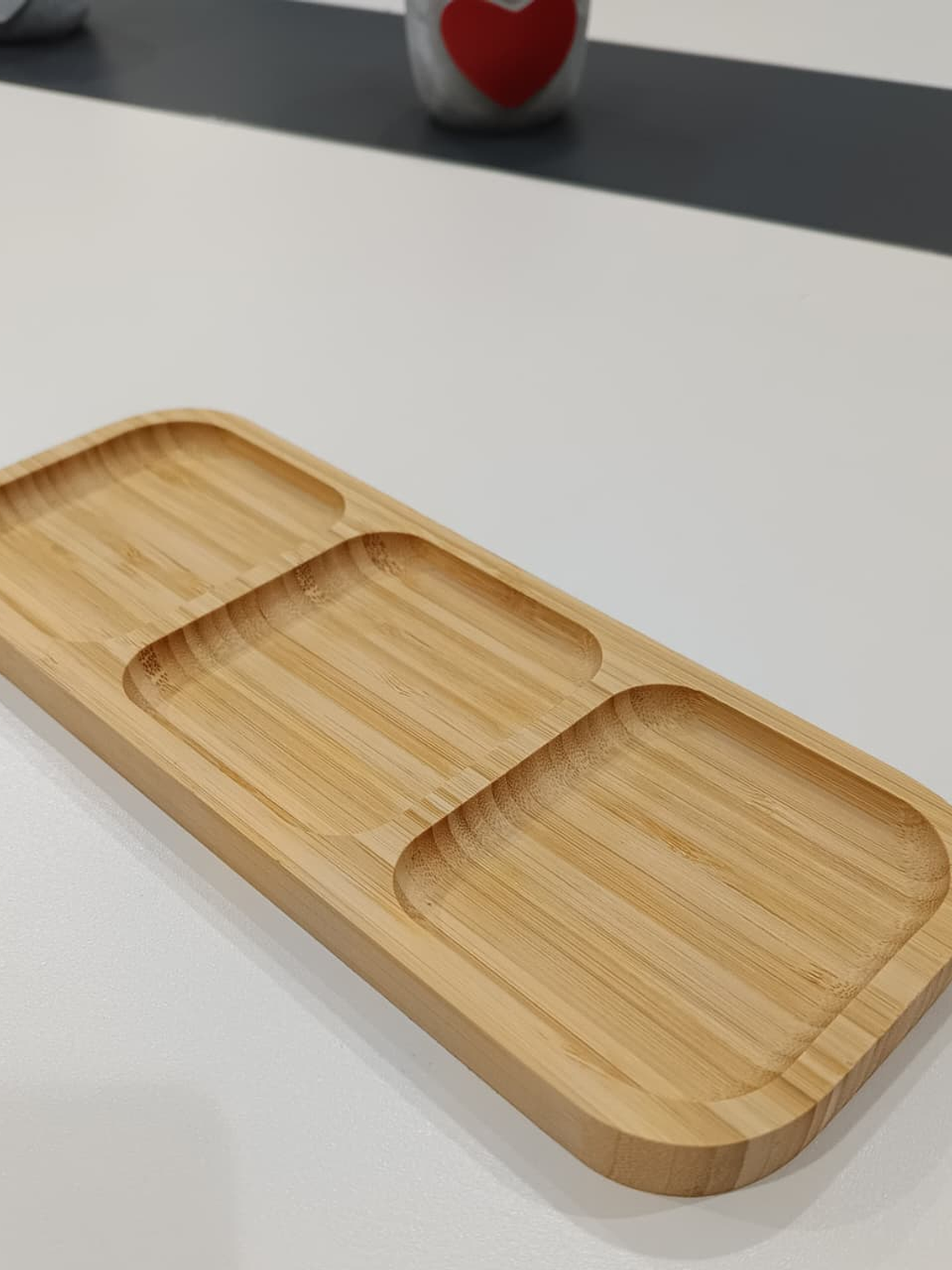 Tabla Bambu De Aperitivo De 3 Divisiones 25x9.5cm 4