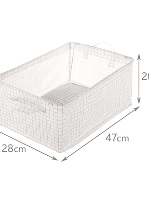 Caja Organizadora De Ropa Para Closet Desarmable 47x28x20cm