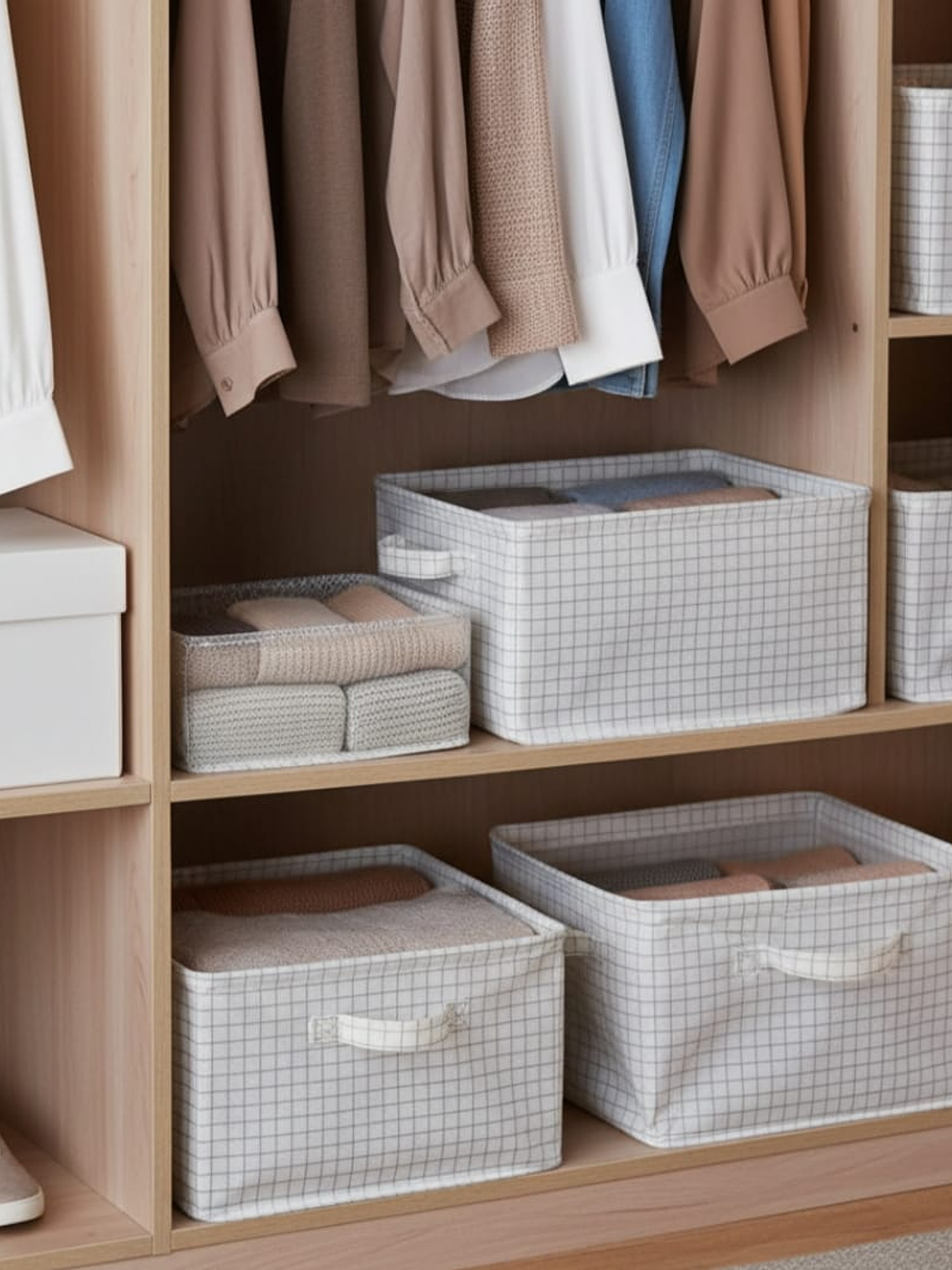 Caja Organizadora De Ropa Para Closet Desarmable 47x28x20cm 4