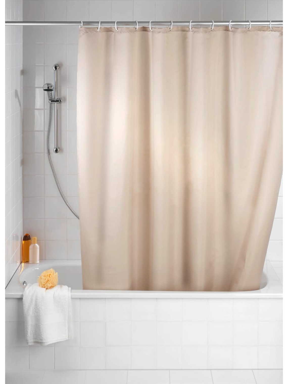 Cortina de Plastico Para Baño Con Aros 180x180cm 2