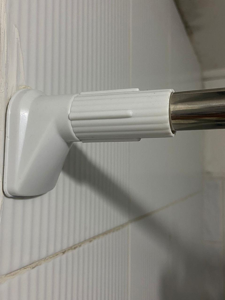 Barra Cortina De Baño Extensible 85-150cm Acero Inoxidable 4
