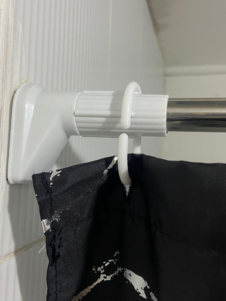 Barra Cortina De Baño Extensible 85-150cm Acero Inoxidable 5