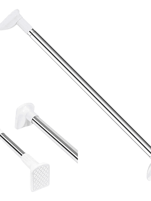 Barra Cortina De Baño Extensible 135-250cm Acero Inoxidable