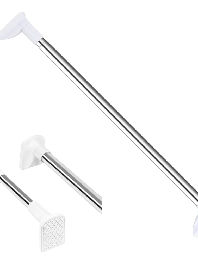 Barra Cortina De Baño Extensible 135-250cm Acero Inoxidable 1