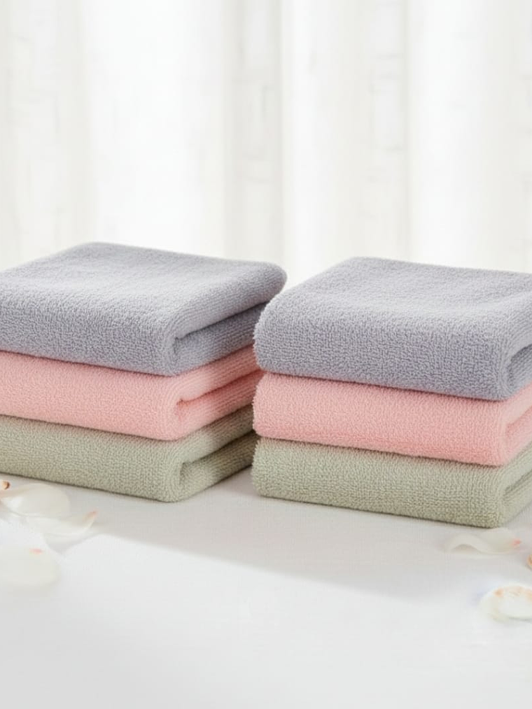 Toallas De Algodon 34x74cm Adsorbentes Colores Variados 2