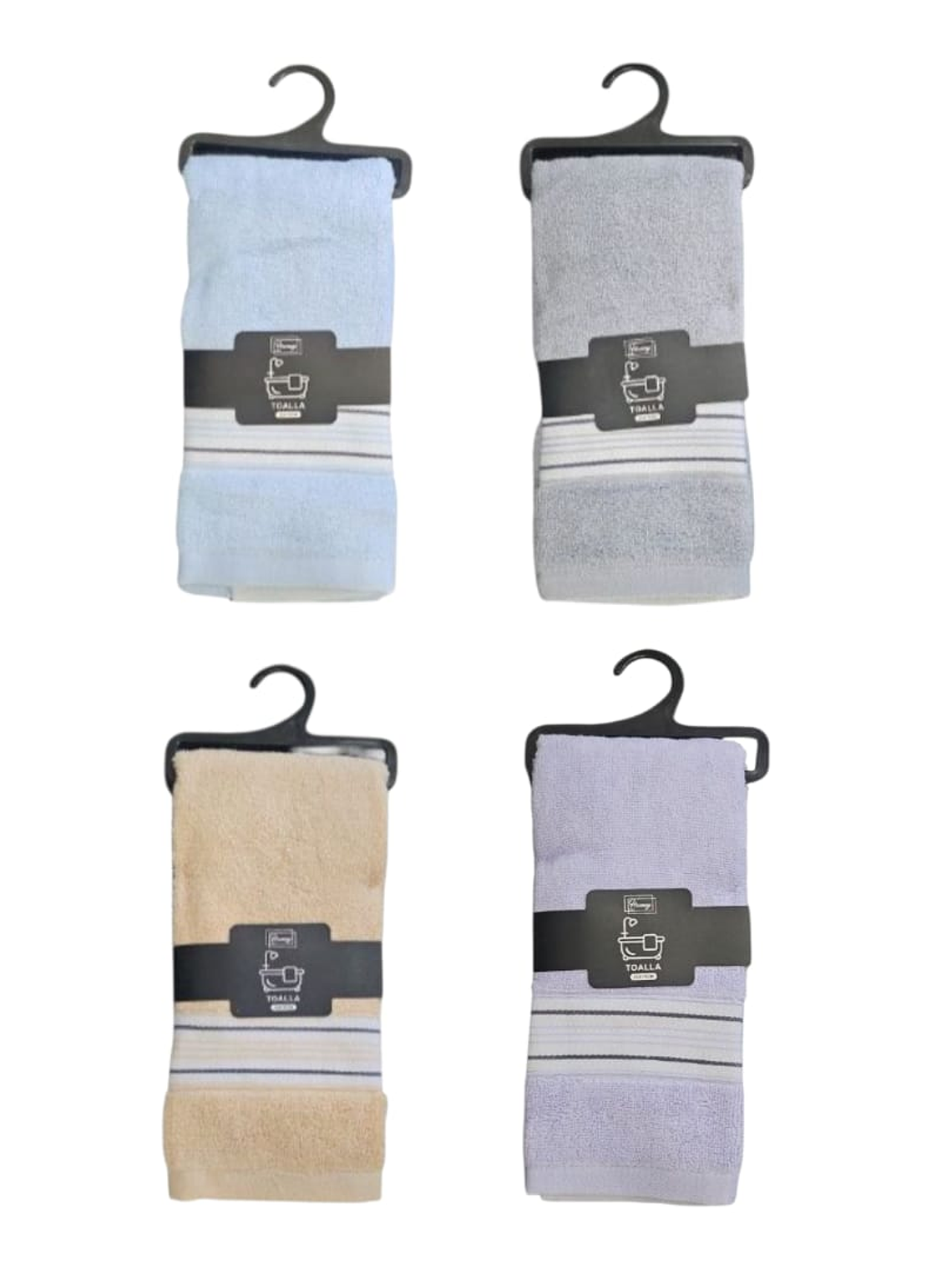 Toallas De Algodon 34x73cm Adsorbentes Colores Variados 2