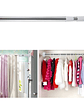Barra Cortina De Baño Extensible 70-120cm Color Plateada - Miniatura 1