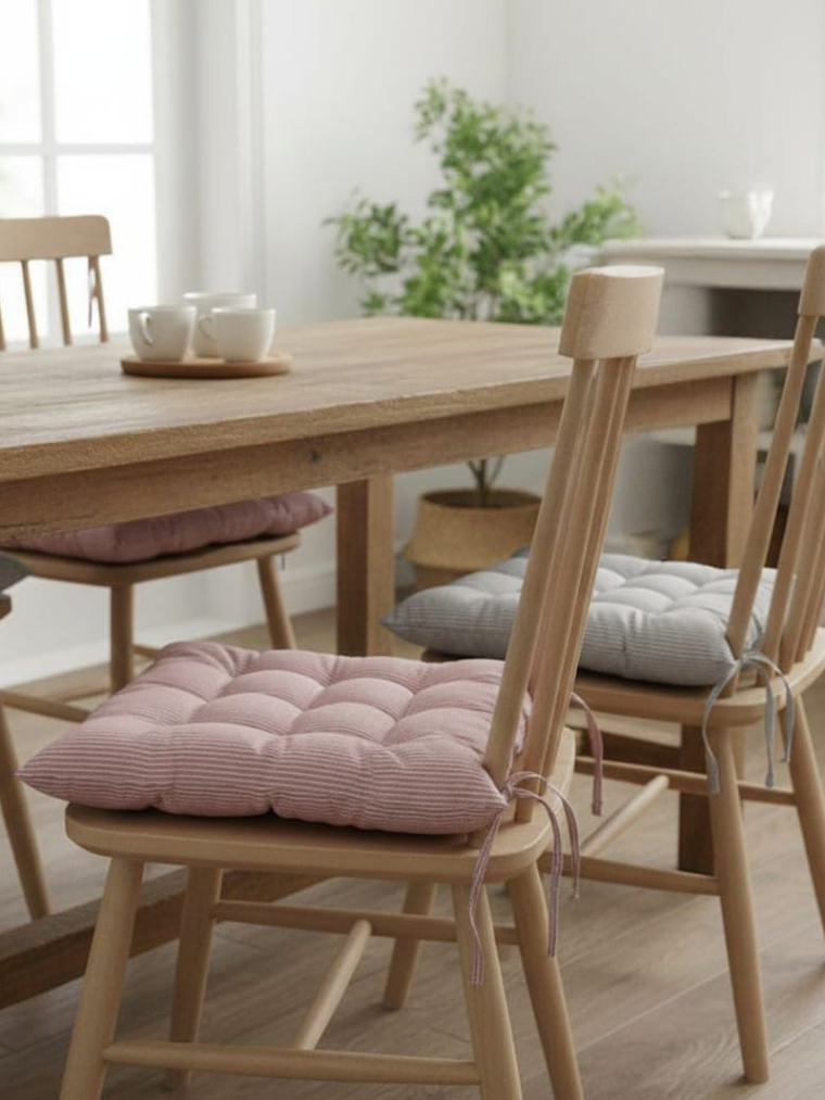 Cojin Para Silla De Rayas 40x40cm Colores Variado 2