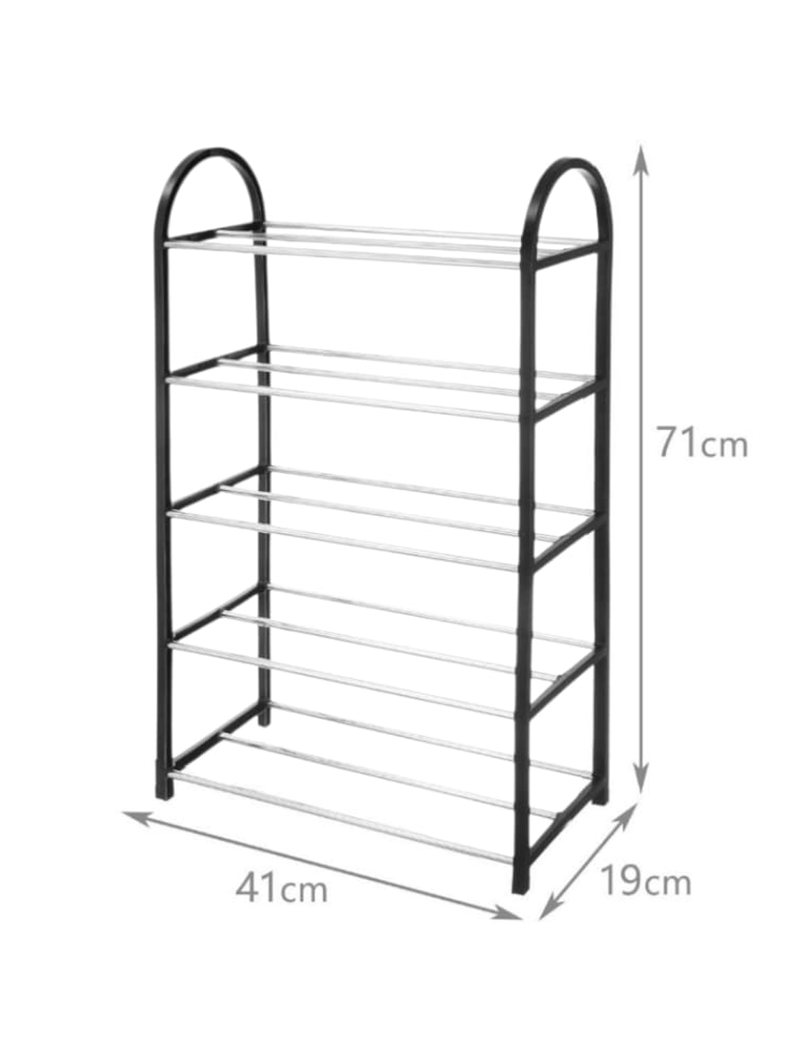 Zapatero De 5 Pisos Organizador 41x19x71cm Colores Variados 2
