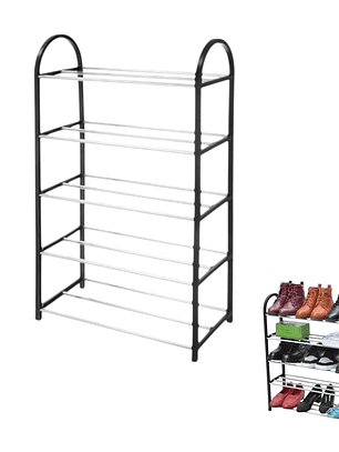 Zapatero De 5 Pisos Organizador 41x19x71cm Colores Variados