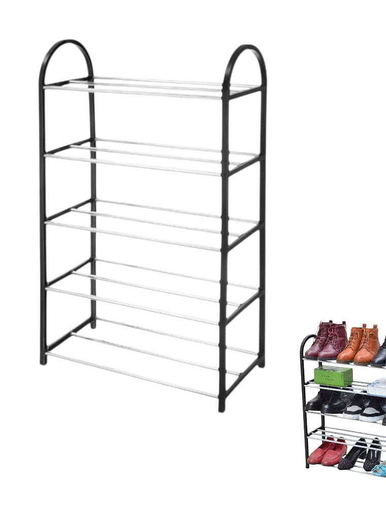 Zapatero De 5 Pisos Organizador 41x19x71cm Colores Variados 1