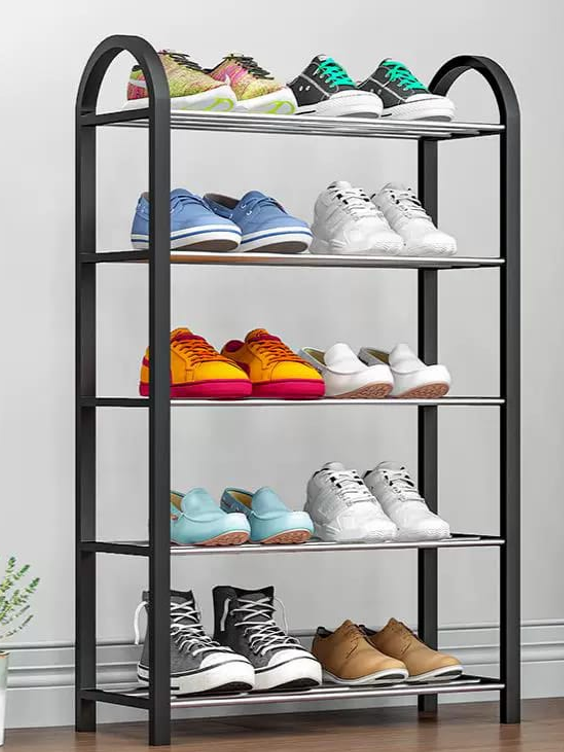 Zapatero De 5 Pisos Organizador 41x19x71cm Colores Variados 3