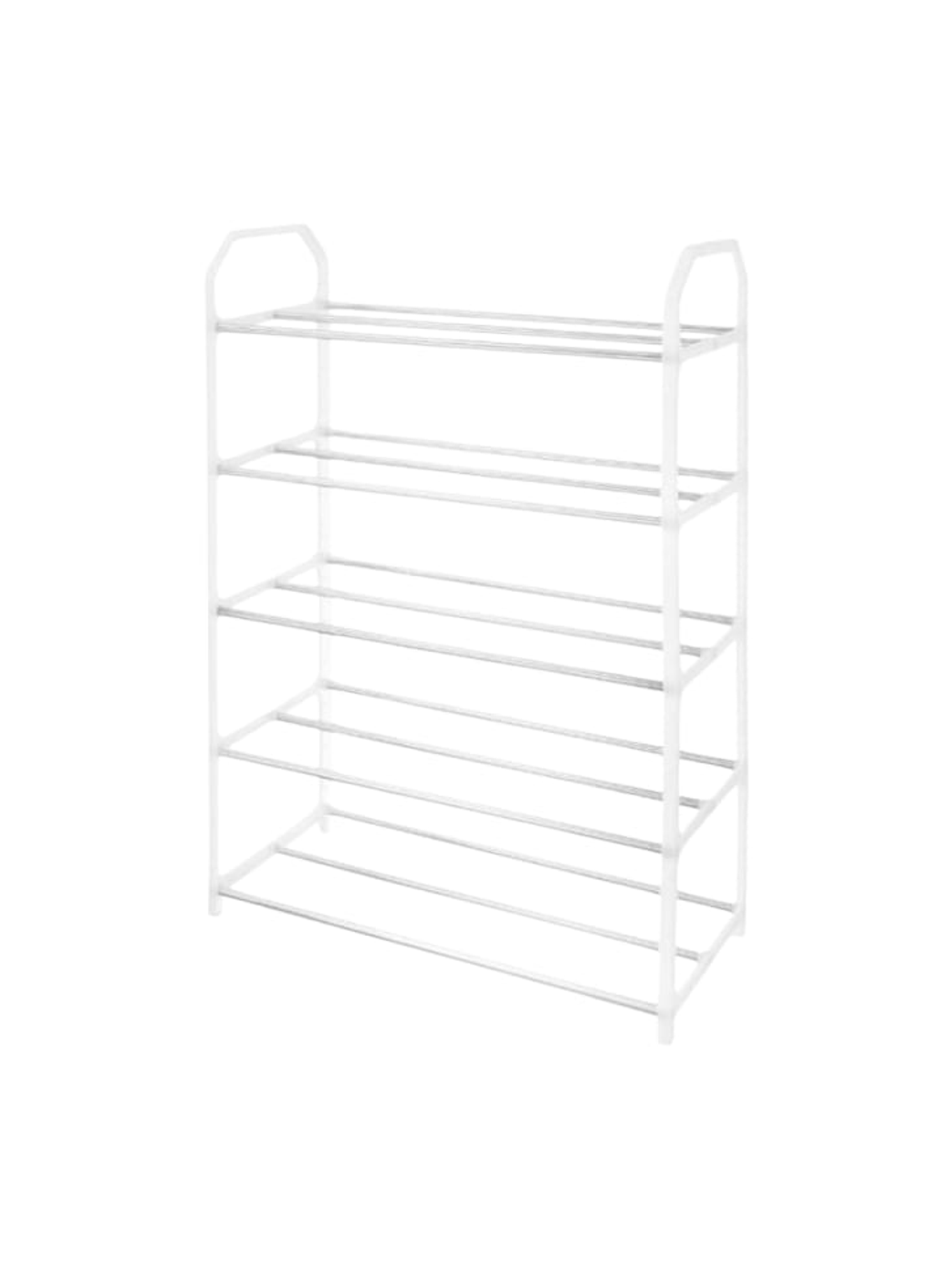 Zapatero De 5 Pisos Organizador 41x18.5x63cm Negro Y Blanco 1