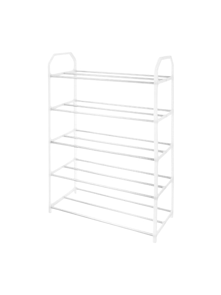 Zapatero De 5 Pisos Organizador 41x18.5x63cm Negro Y Blanco 1