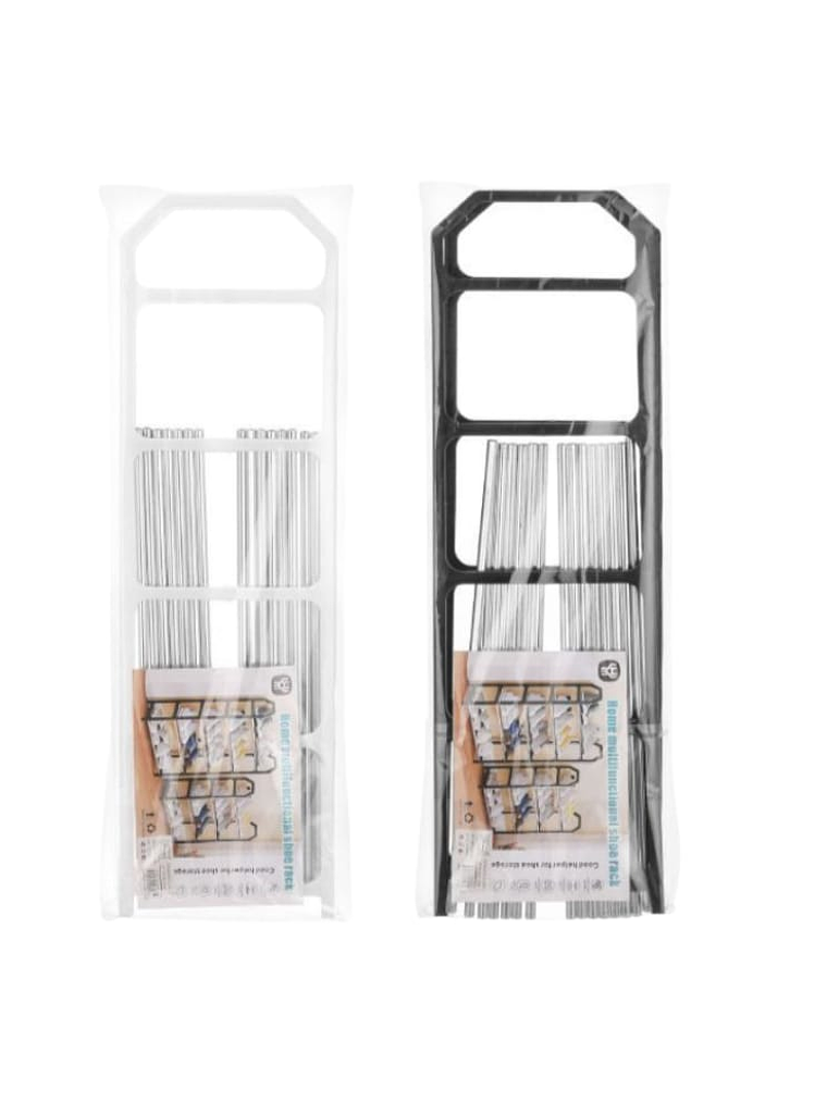 Zapatero De 5 Pisos Organizador 41x18.5x63cm Negro Y Blanco 4