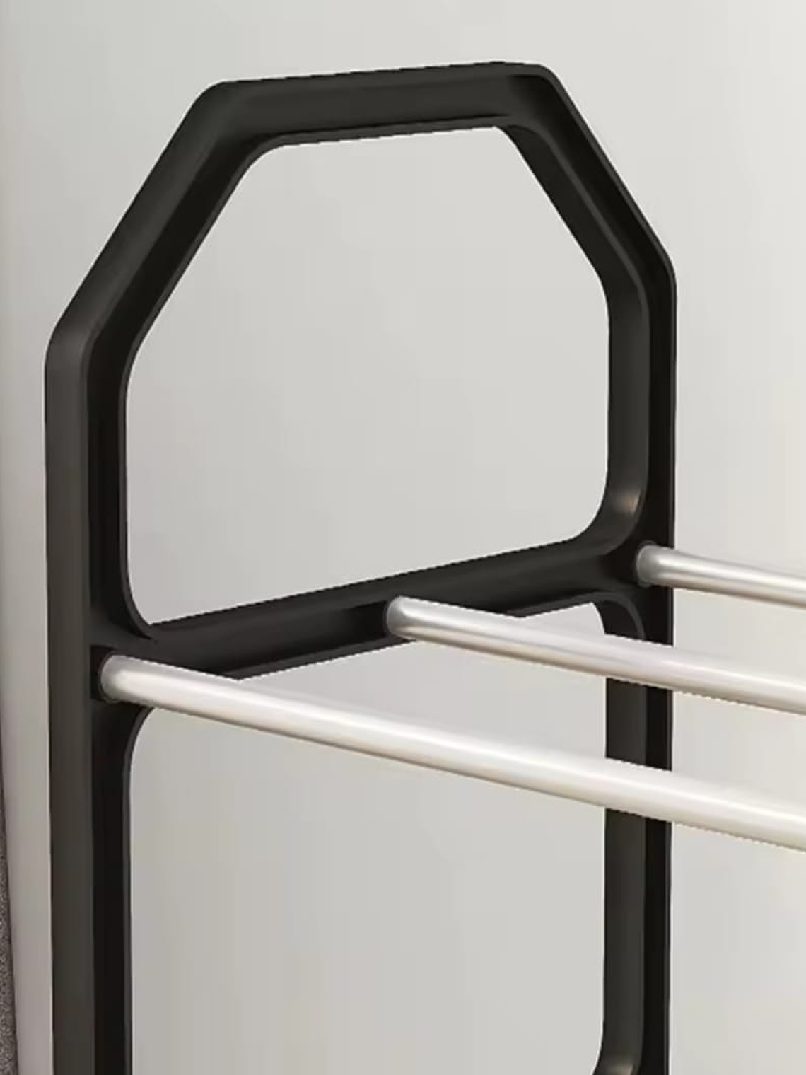 Zapatero De 5 Pisos Organizador 41x18.5x63cm Negro Y Blanco 2