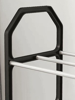 Zapatero De 5 Pisos Organizador 41x18.5x63cm Negro Y Blanco