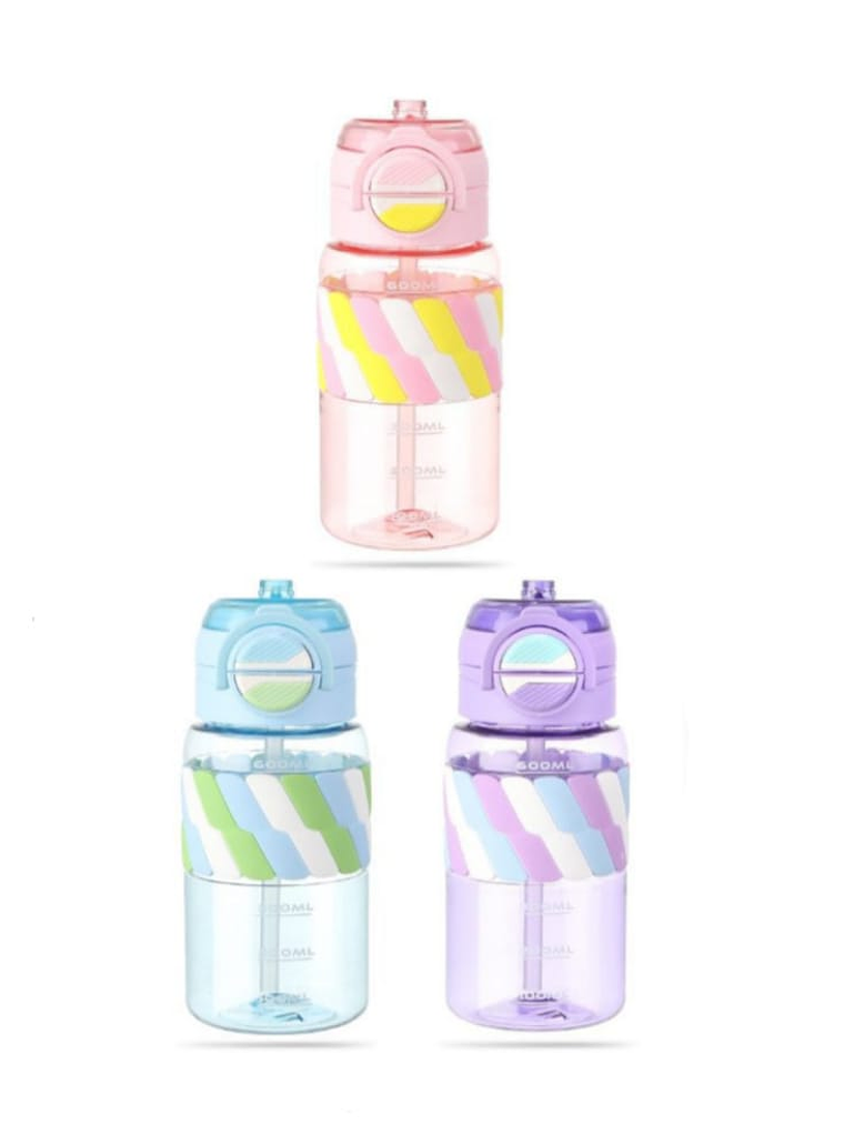 Botella De Agua Infantil, Con Bombilla, 650ml 5