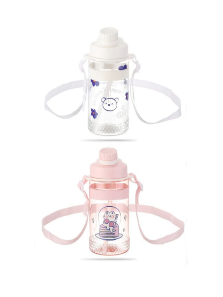 Botella De Agua Infantil, Con Bombilla, 650ml 2