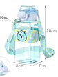 Botella De Agua Infantil Osito Con Bombilla, 650ml - Miniatura 4
