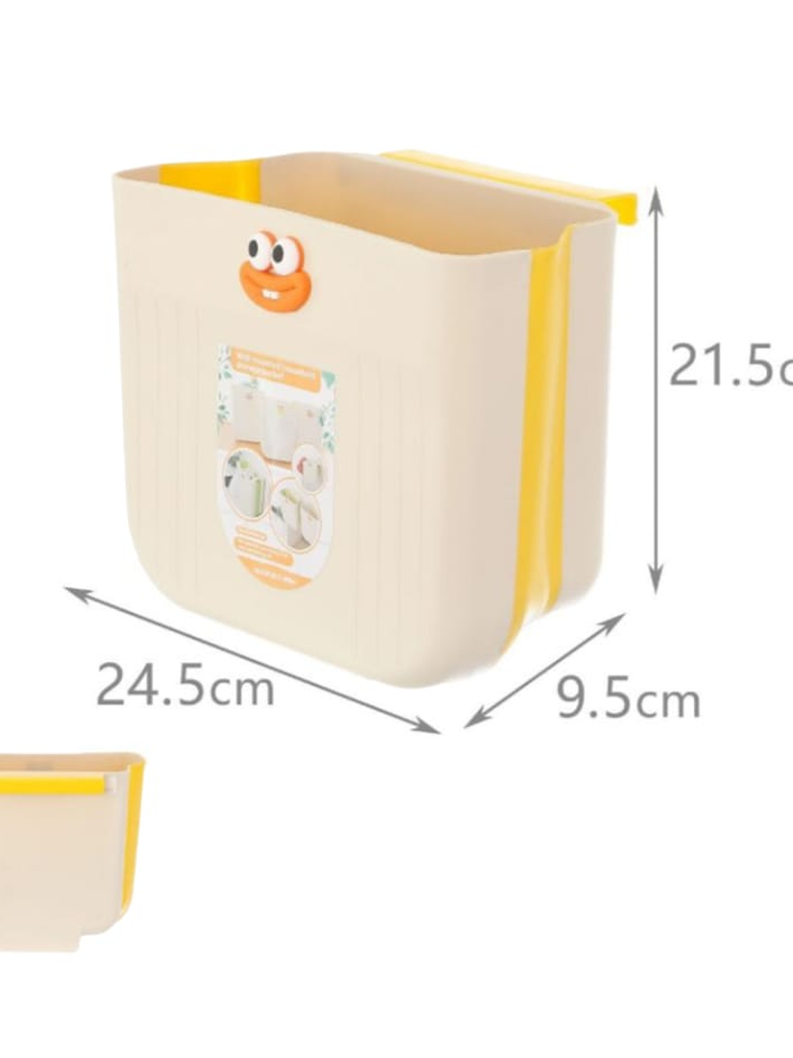 Basurero Plegable Resistente Multiuso 24.5x9.5x21.5cm 2