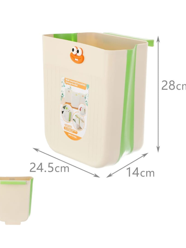 Basurero Plegable Resistente Multiuso 24.5x28x14cm 2