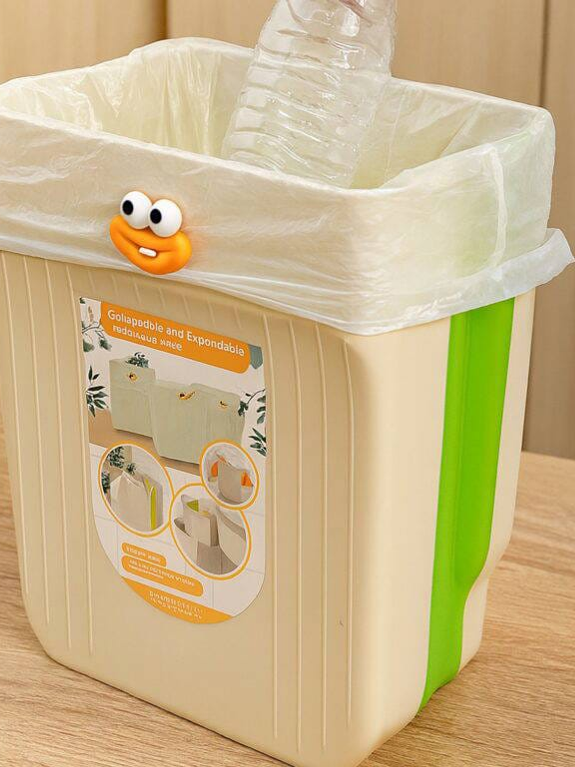 Basurero Plegable Resistente Multiuso 24.5x28x14cm 3