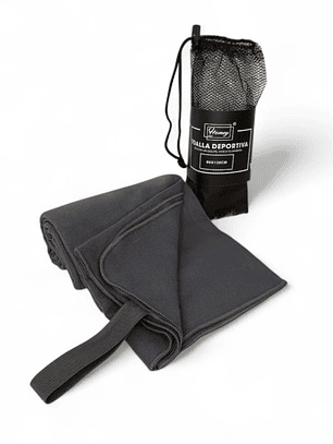 Toallas Deportiva Microfibra Secado Rápido Gris Oscuro 80x130cm