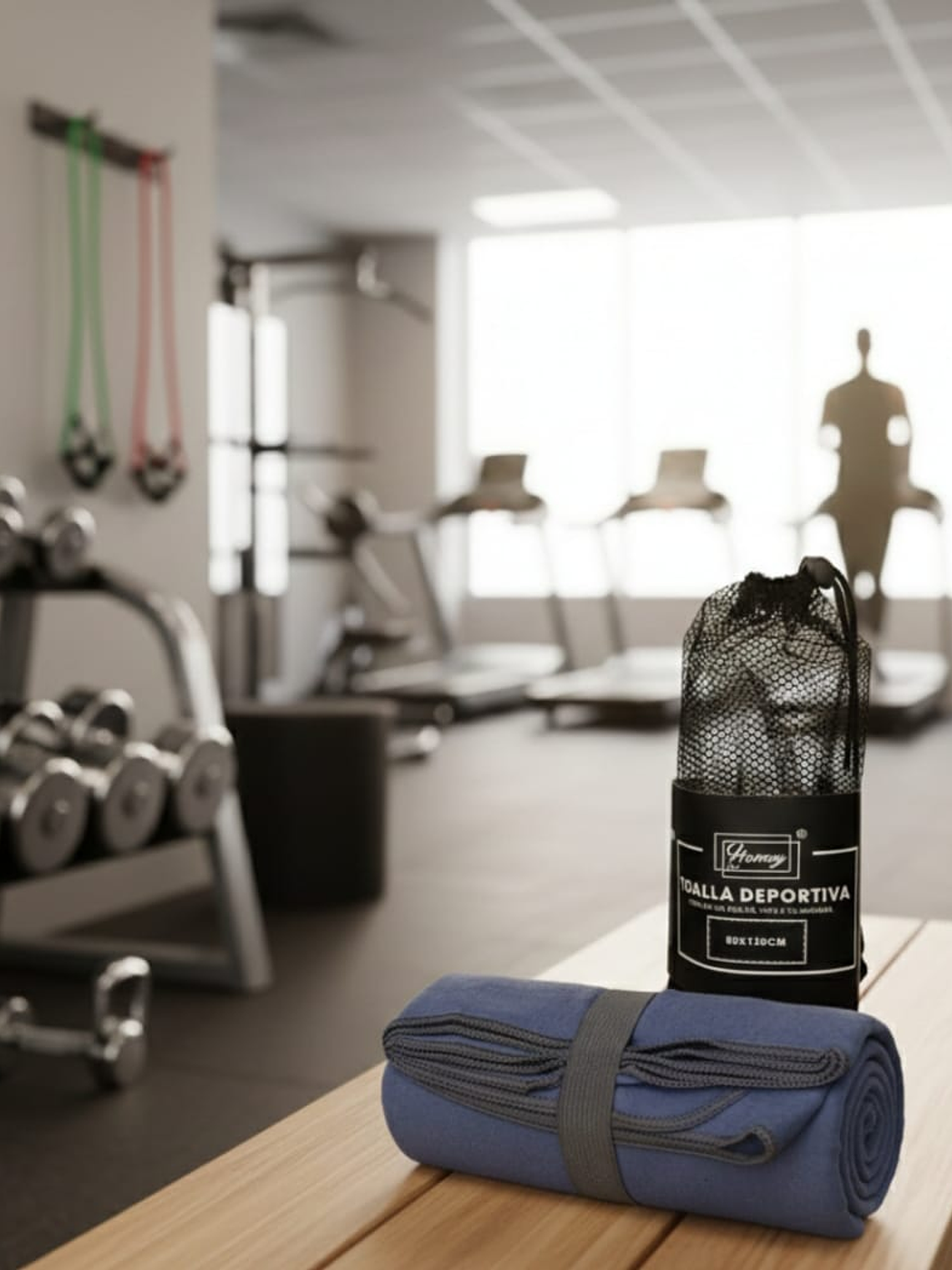 Toallas Deportiva Microfibra Secado Rápido Azul 80x130cm 1