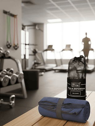 Toallas Deportiva Microfibra Secado Rápido Azul 80x130cm