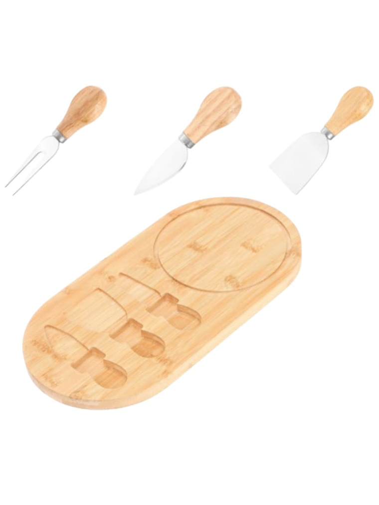 Tablas De Queso Para Picar En Bambu 36x18x1.5cm 2