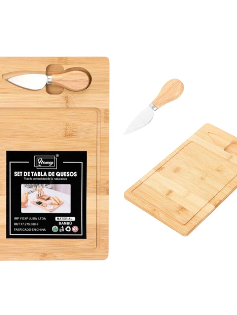 Tablas De Queso Para Picar De Bambu 18x30x1.5cm 1