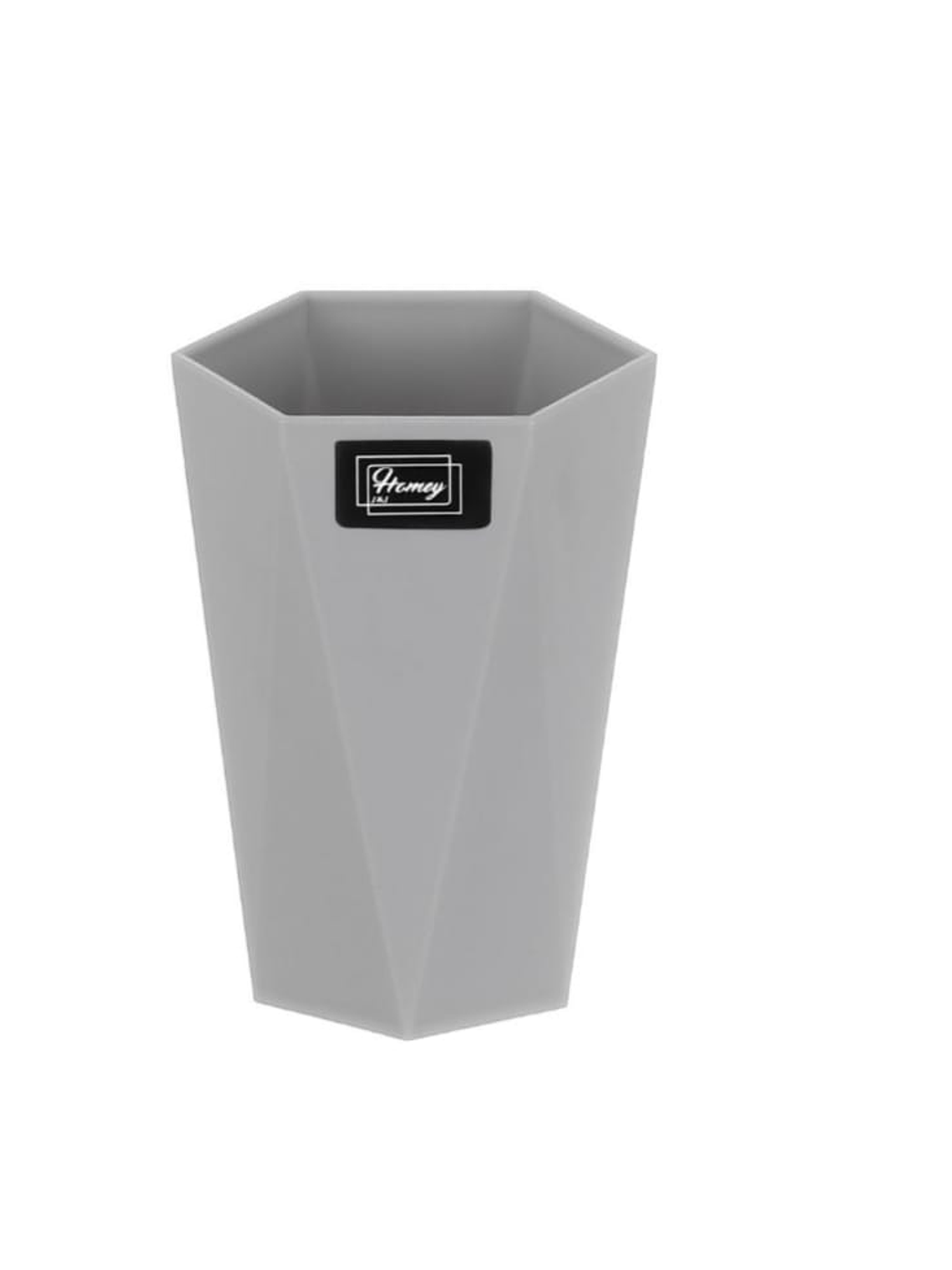 Vaso multiuso para baño, Plástico, Exagonal-Gris. 2