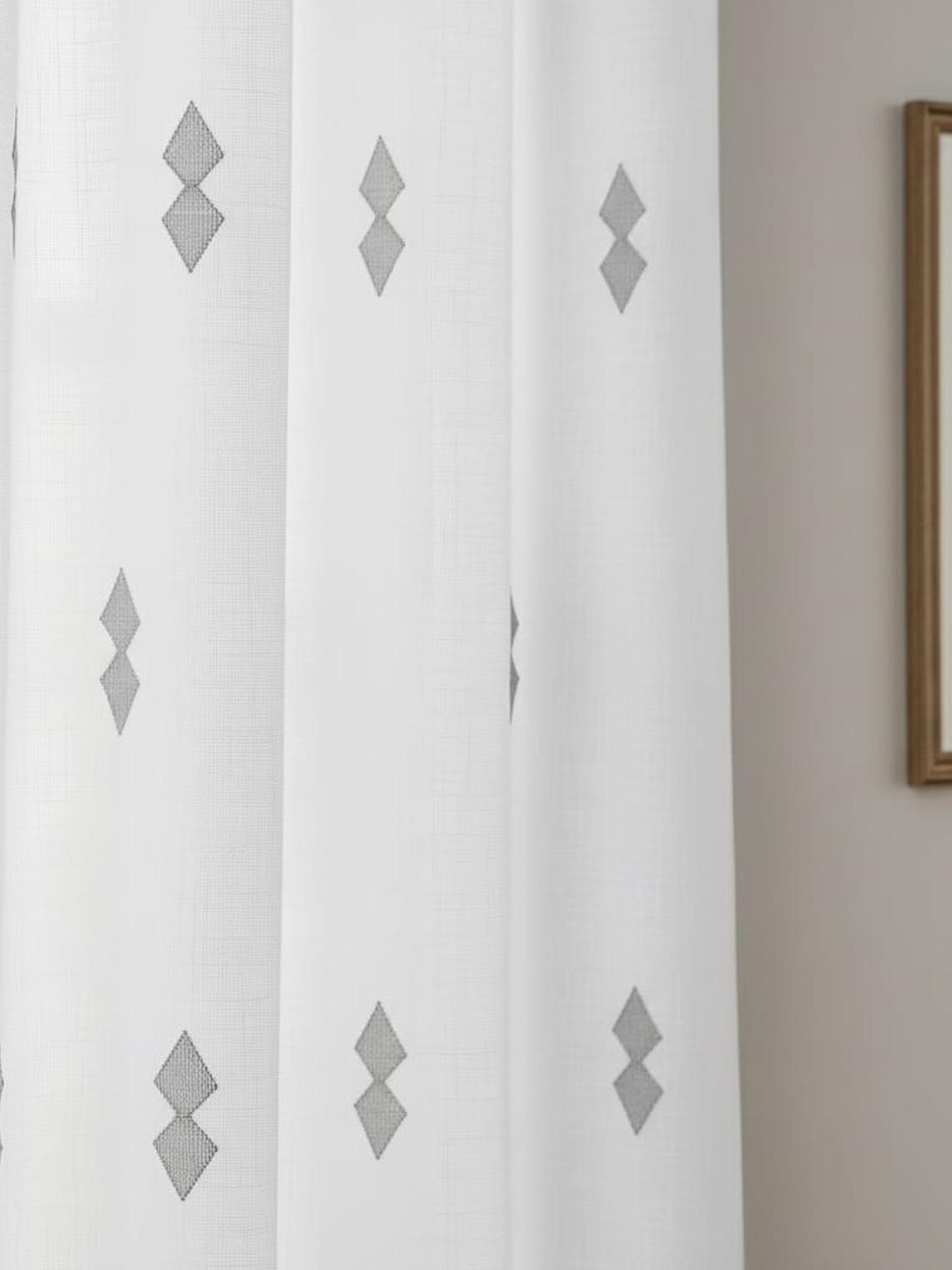 Visillo Con Modelo de Rombo, (1 Paño) 2