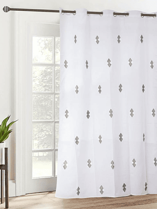 Visillo Con Modelo de Rombo, (1 Paño)