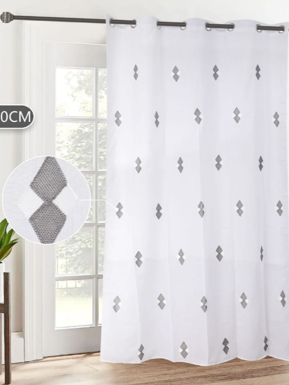 Visillo Con Modelo de Rombo, (1 Paño) 3