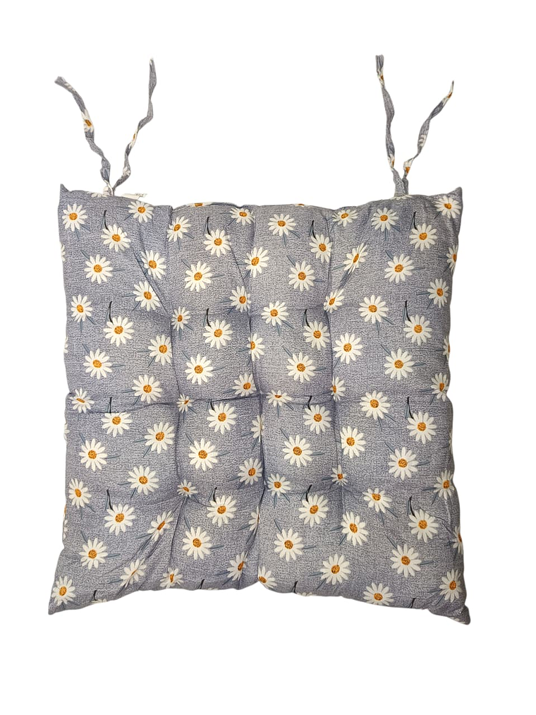 Elegante Cojin Cuadrado Estampado Para Silla 40x40cm 4