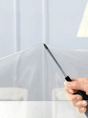 Mantel Transparente Impermeable, Rectangular, 140*240Cm