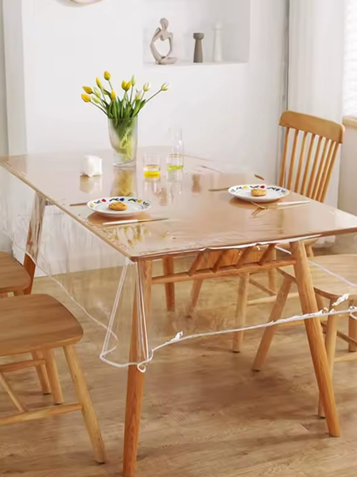 Mantel Transparente Impermeable, Rectangular, 140*240Cm 3